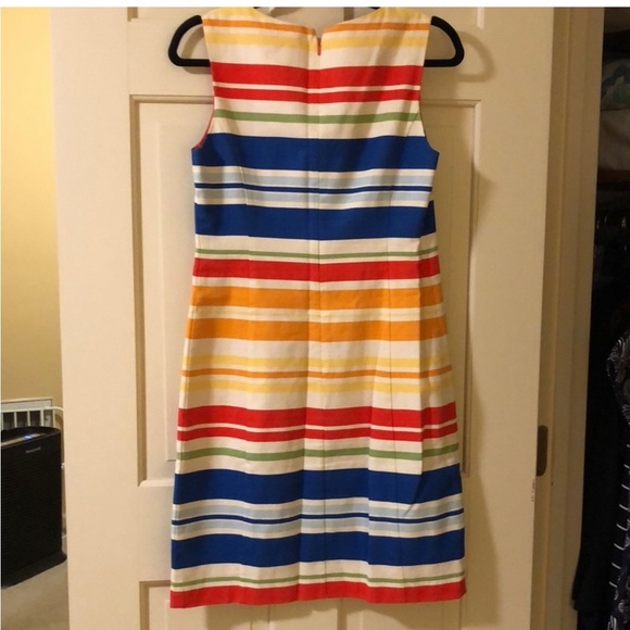 TABITHA ANTHROPOLOGIE TOTEM RAINBOW EMBROIDERED SHIFT DRESS sz 2 - Picture 4 of 6